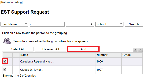clever support request to add multiple persons to a form